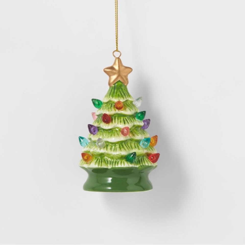 Wondershop Lit Ceramic Christmas Tree Ornament
